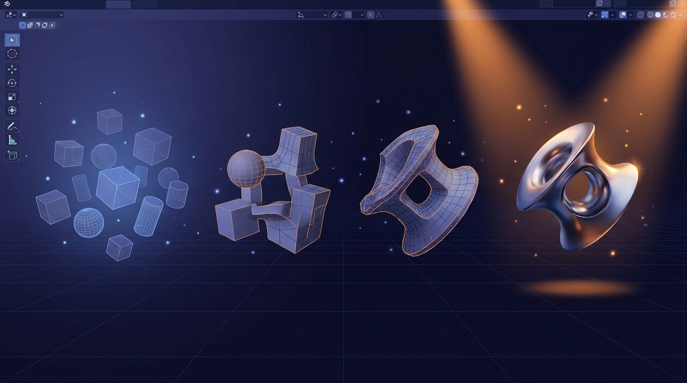 Blender制作の全体像を掴む：モデリングからレンダリングまで