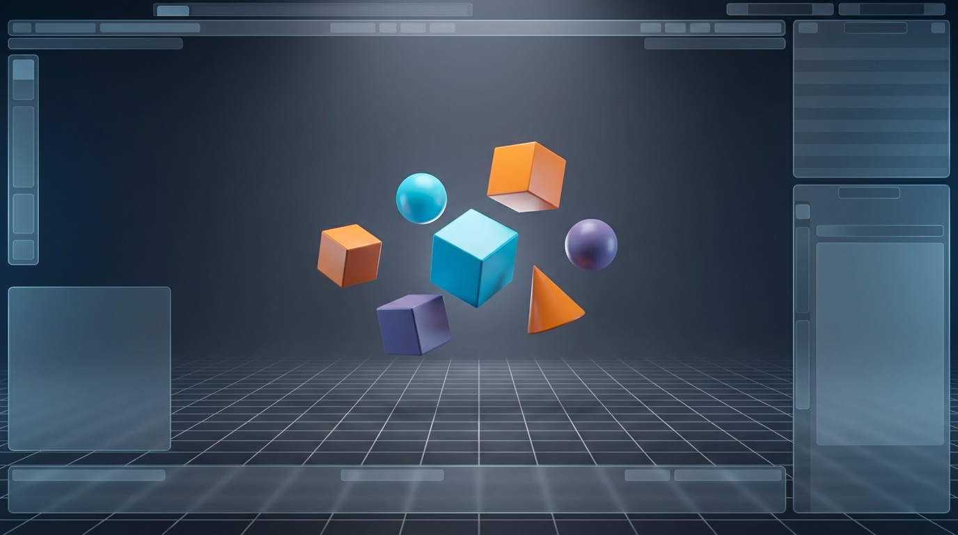 Blenderの画面に慣れる：基本操作とモード理解で広がる3Dの世界